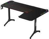 Twisted Minds WARRIOR L-Shaped RGB Gaming Desk (Right) Black (160*100*75cm)