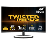 Twisted Minds 32", HDR (R1500),FHD ,180Hz, VA, 1ms, HDMI 2.0 Gaming Monitor