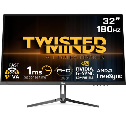 Twisted Minds 32", HDR (R1500),FHD ,180Hz, VA, 1ms, HDMI 2.0 Gaming Monitor