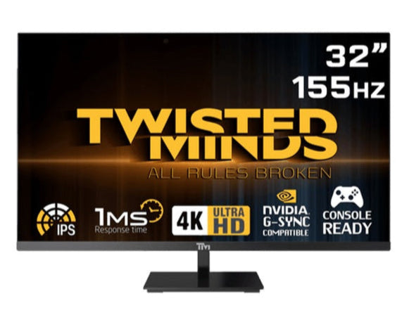 Twisted Minds UHD 32'', 4K, 155Hz, 1ms, HDMI 2.1 Gaming Monitor