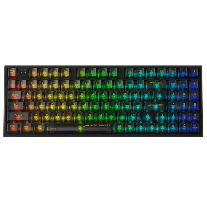 ريدراجون K658، آيرليا برو SE بنسبة 90%، لوحة مفاتيح ألعاب ميكانيكية شفافة بالكامل، RGB لاسلكية بثلاثة أوضاع