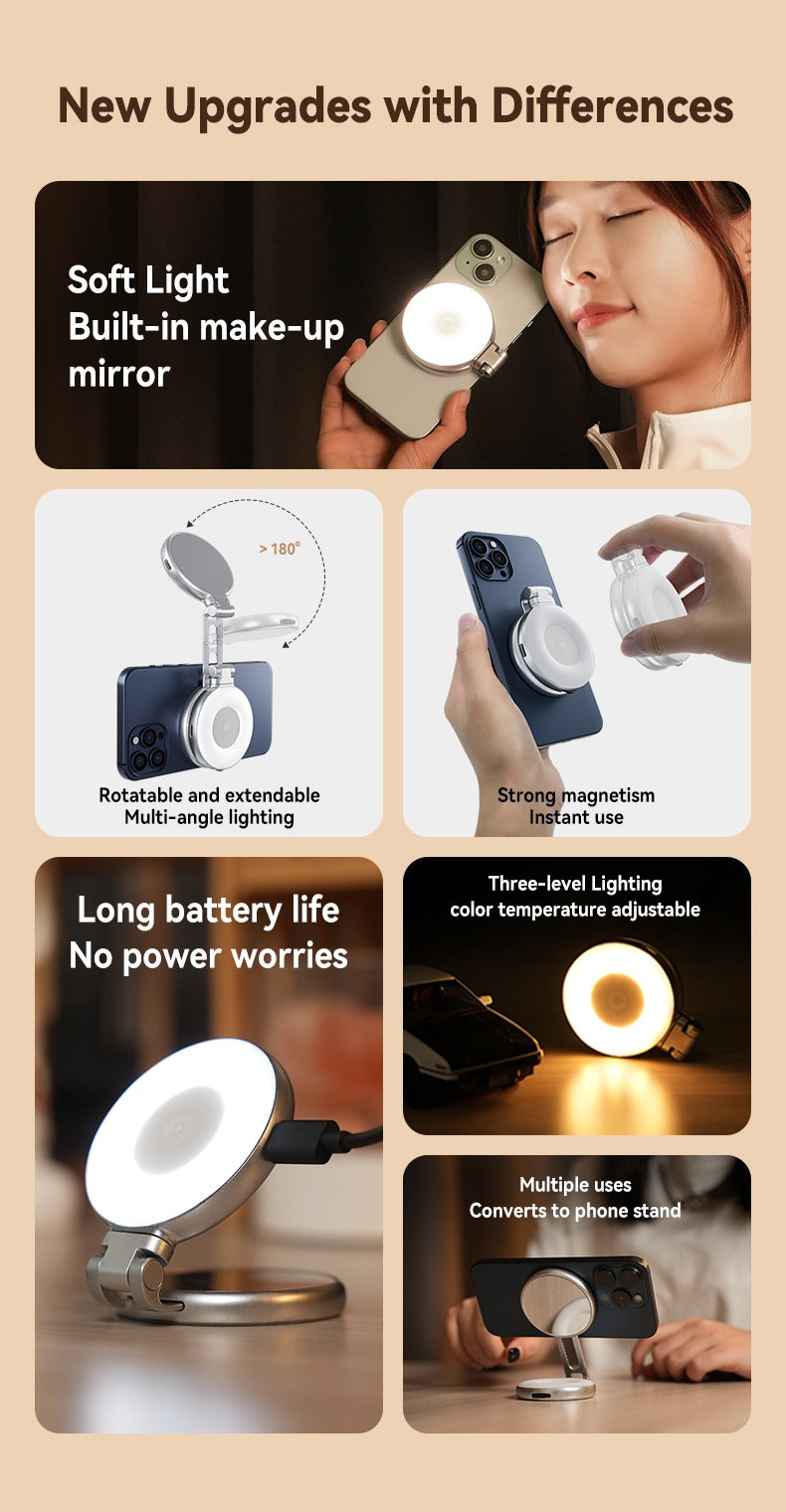 Telesin C03 Magnetic Selfie Ring Light