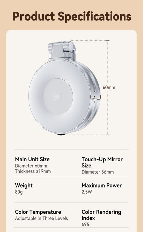 Telesin C03 Magnetic Selfie Ring Light