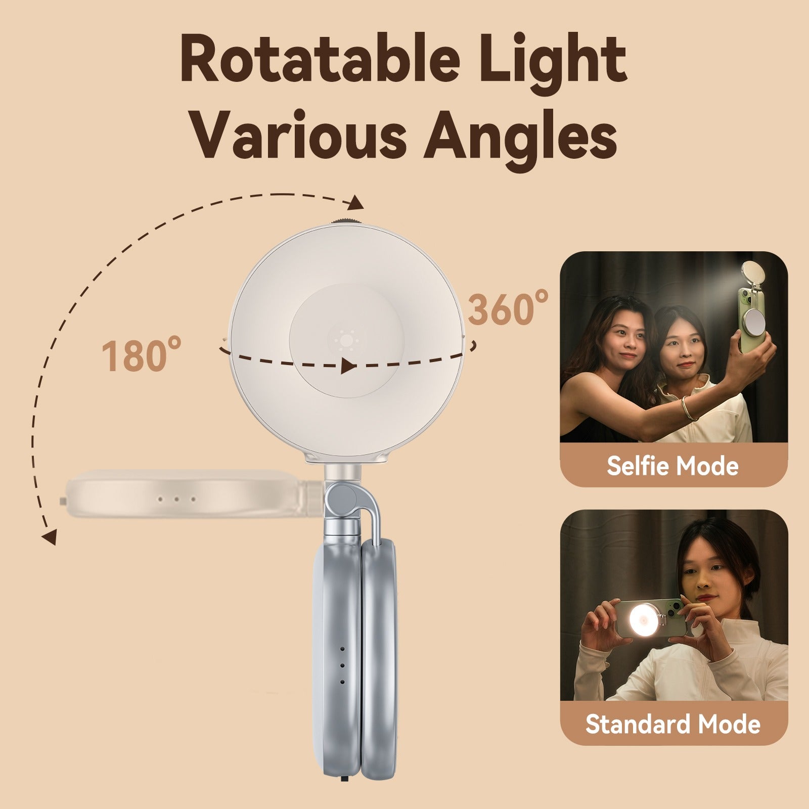 Telesin C03 Magnetic Selfie Ring Light