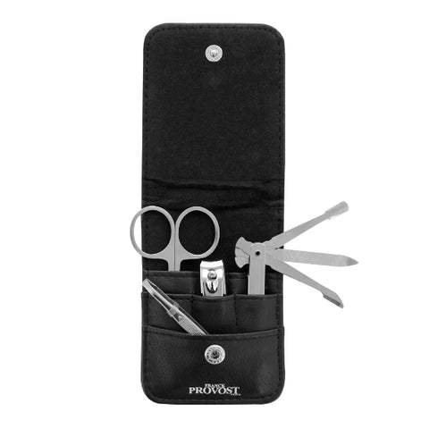 The Barb’Xpert 4-Piece Travel Manicure Set – Nail Clippers, Tweezers, Scissors & File