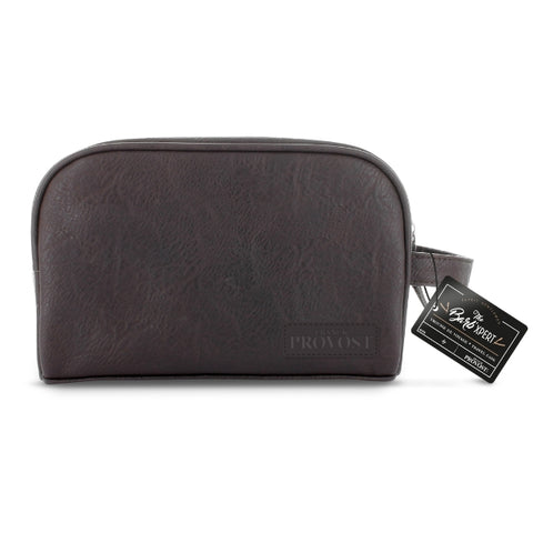 The Barb’Xpert Travel Toiletry Bag – Faux Leather Grooming Case