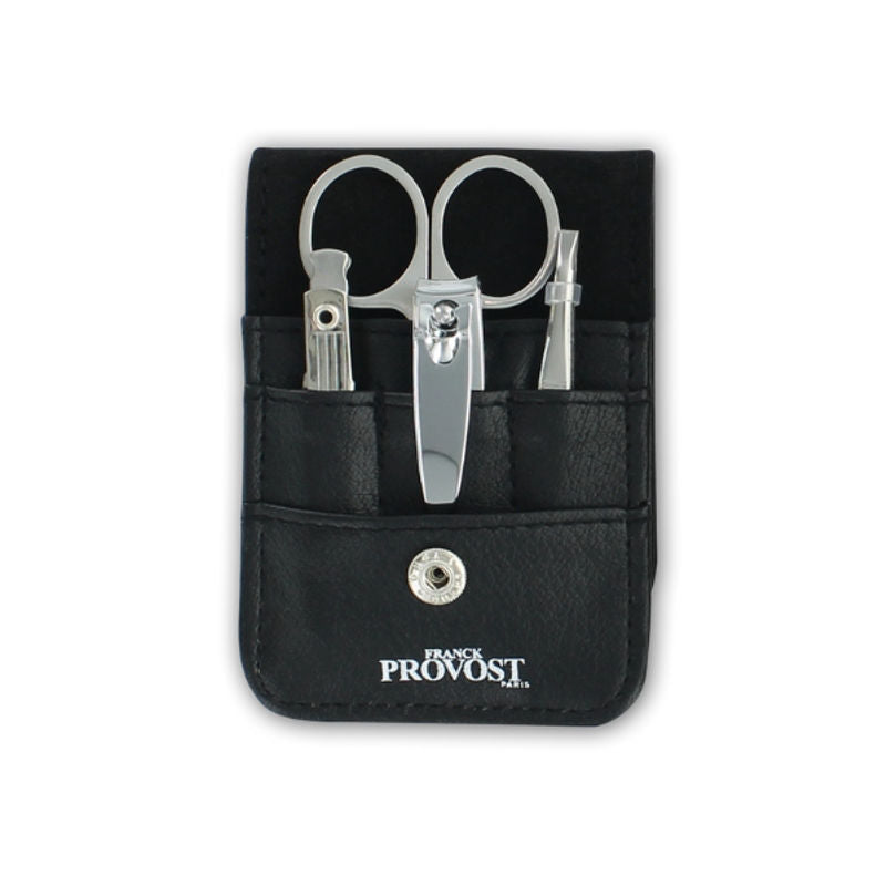 The Barb’Xpert 4-Piece Travel Manicure Set – Nail Clippers, Tweezers, Scissors & File