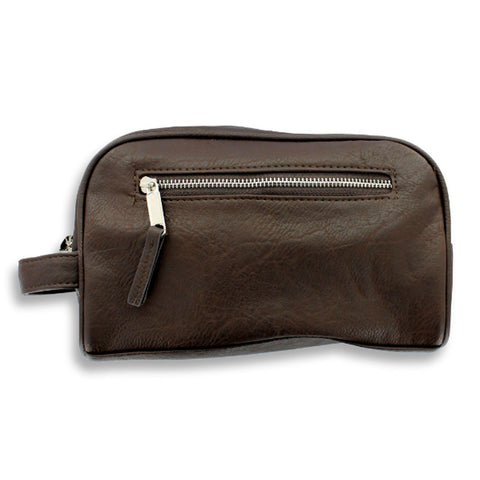 The Barb’Xpert Travel Toiletry Bag – Faux Leather Grooming Case