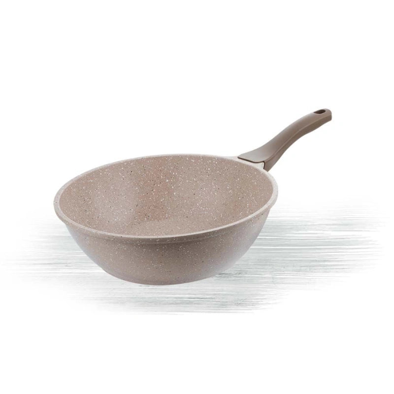 Thermo AD Granite Wok Pan 28 cm - Brown