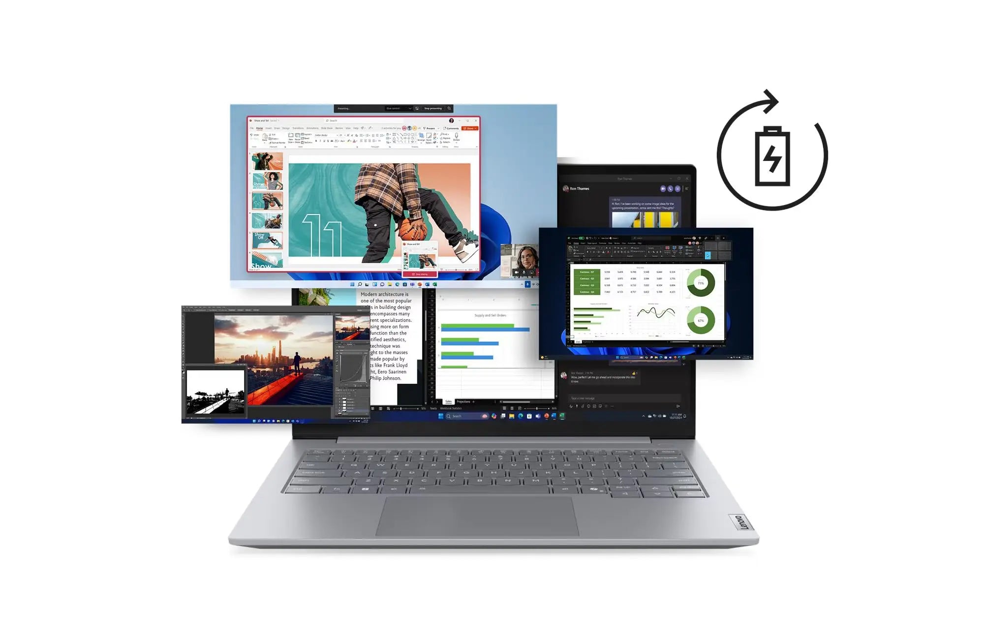 لينوفو لابتوب ThinkBook 14 G8 IAL بشاشة 14 بوصة WUXGA – معالج Intel Core Ultra 5 225U، رام 16 جيجا، هارد 512 جيجا، كرت شاشة Intel Graphics، نظام DOS، لوحة مفاتيح بإضاءة خلفية عربي وإنجليزي، رمادي قطبي، ضمان سنة + حقيبة Toploader