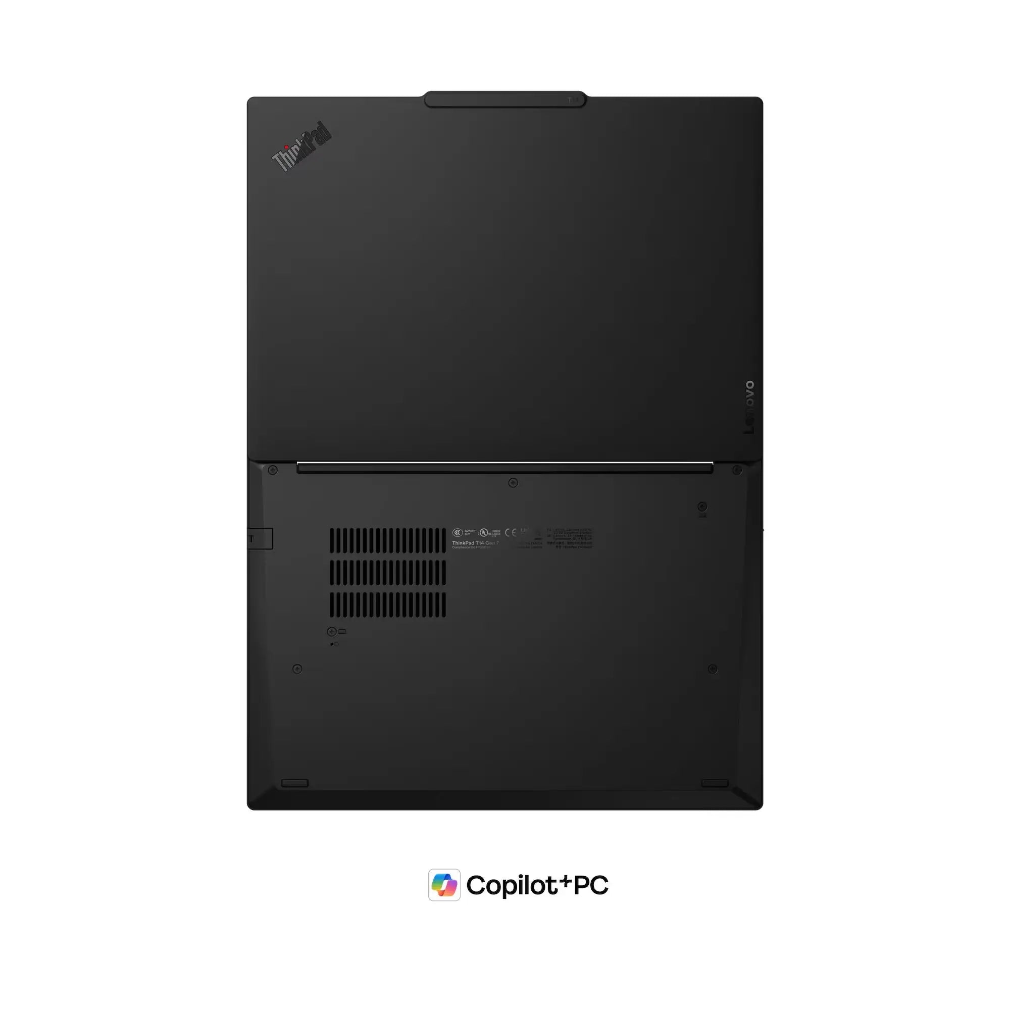 Lenovo ThinkPad T14 Gen 7 14" WUXGA Laptop – Intel Core Ultra 7 355, 16GB LPDDR5X-6800 RAM, 512GB PCIe NVMe SSD, Intel Graphics, Copilot+ PC, DOS, Arabic Keyboard, Black, 3-Year Warranty (1-Year Battery Warranty)