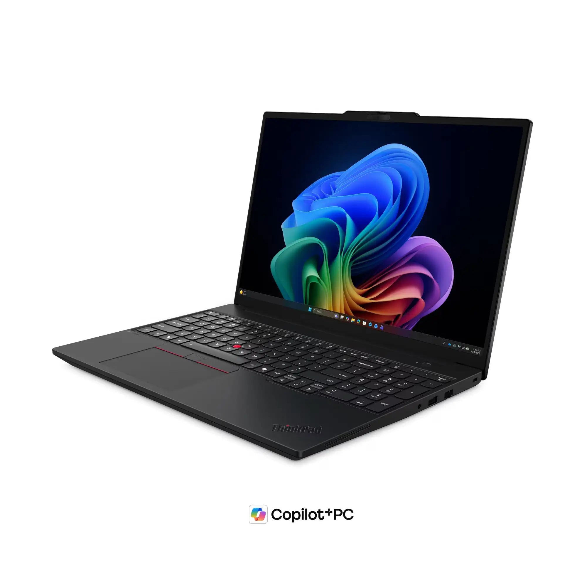لينوفو لابتوب ThinkPad T16 Gen 5 بشاشة 16 بوصة WUXGA – معالج Intel Core Ultra 5 325، رام 16 جيجا، هارد 512 جيجا، كرت شاشة Intel Graphics، يدعم Copilot+ PC، نظام DOS، لوحة مفاتيح عربي، أسود، ضمان 3 سنوات (ضمان البطارية سنة واحدة).