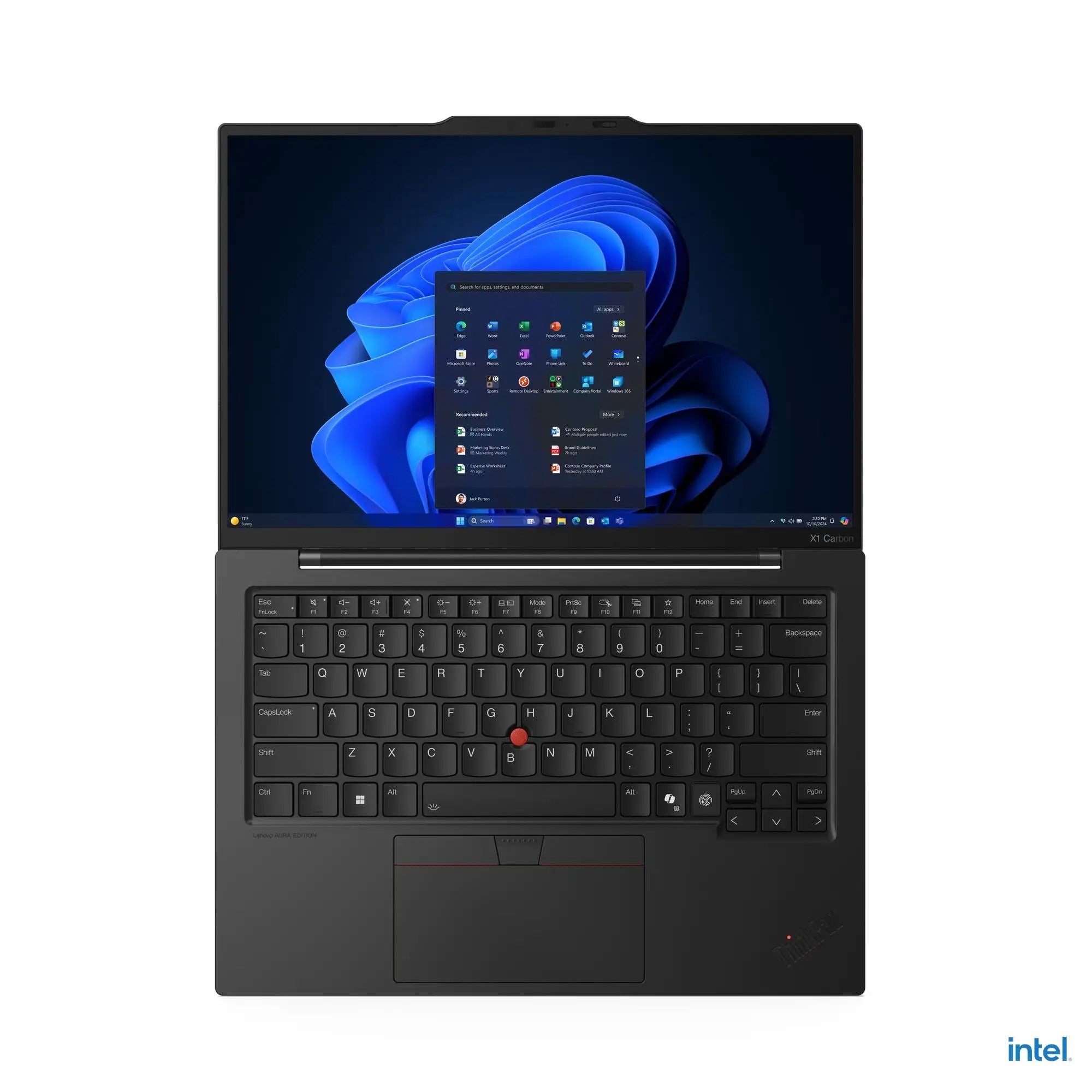 لينوفو لابتوب ThinkPad X1 Carbon Gen 13 Aura Edition Copilot+ PC بشاشة 14 بوصة WUXGA – معالج Intel Core Ultra 7 258V، رام 32 جيجا، هارد 1 تيرا، كرت شاشة Intel Arc Graphics 140V، نظام Windows 11 Pro، لوحة مفاتيح عربي وإنجليزي، أسود، ضمان 3 سنوات