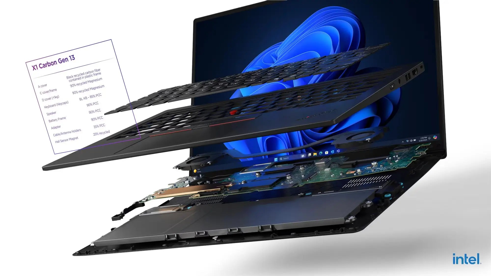 لينوفو لابتوب ThinkPad X1 Carbon Gen 13 Aura Edition Copilot+ PC بشاشة 14 بوصة WUXGA – معالج Intel Core Ultra 7 258V، رام 32 جيجا، هارد 1 تيرا، كرت شاشة Intel Arc Graphics 140V، نظام Windows 11 Pro، لوحة مفاتيح عربي وإنجليزي، أسود، ضمان 3 سنوات