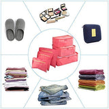 Travel Laundry Pouch Blue 6pcs Set