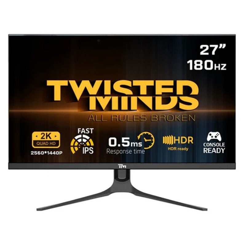 Twisted Minds Blaze Series Flat 27" QHD - 180HZ 0.5MS Fast IPS HDMI 2.1 Gaming Monitor