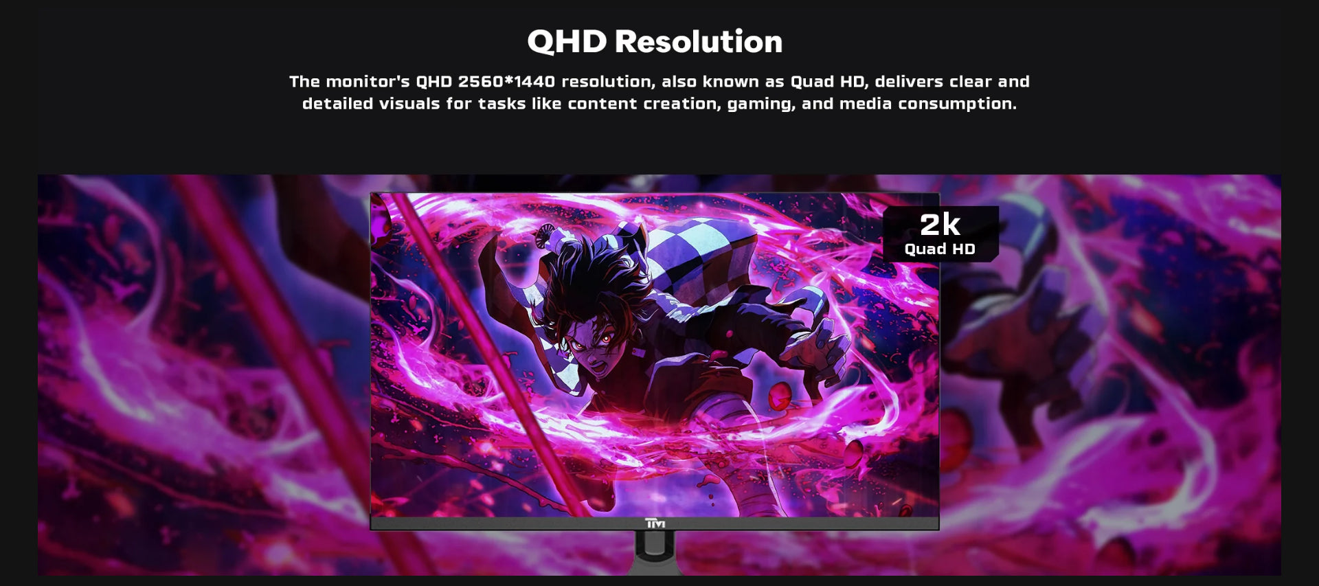 Twisted Minds Blaze Series Flat 27" QHD - 180HZ 0.5MS Fast IPS HDMI 2.1 Gaming Monitor