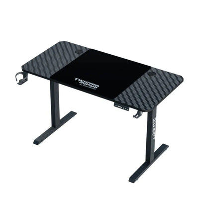 Twisted Minds Paradox Adjustable Gaming Desk (120x60) cm with Cup Shelf, Headphone Hook & Mousepad