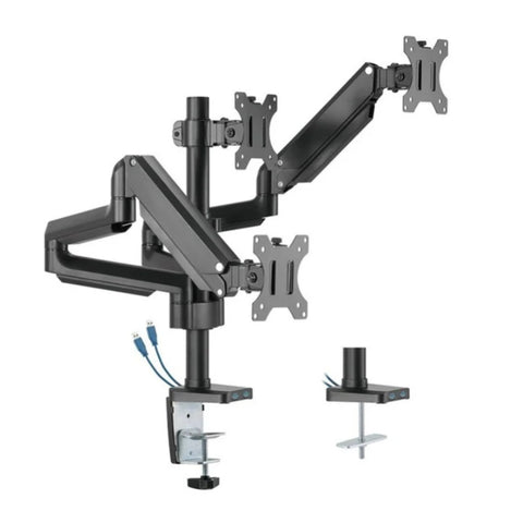Twisted Minds Premium Triple Monitor Arm, Stand and Mount - Black