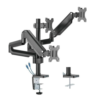 Twisted Minds Premium Triple Monitor Arm, Stand and Mount - Black