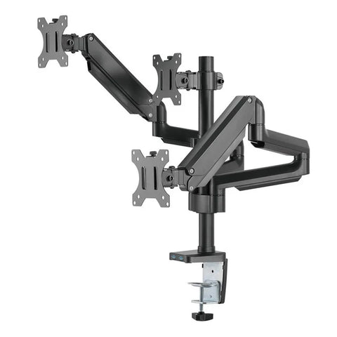 Twisted Minds Premium Triple Monitor Arm, Stand and Mount - Black