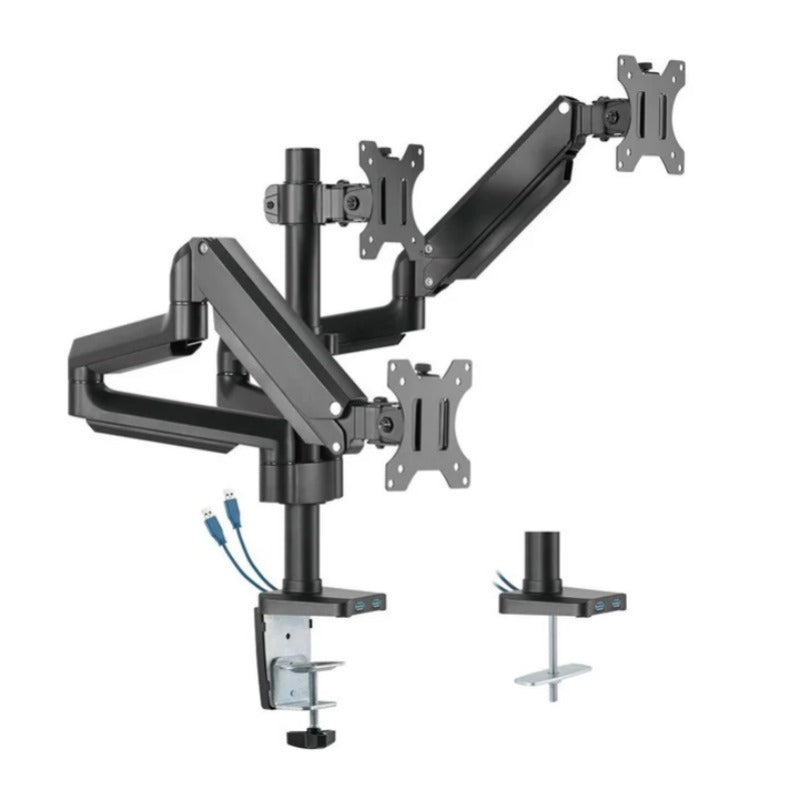 Twisted Minds Premium Triple Monitor Arm, Stand and Mount - Black