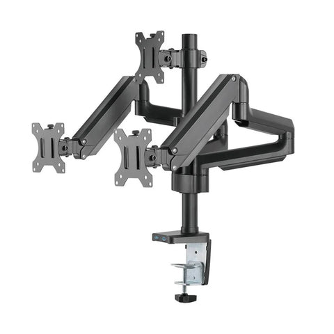 Twisted Minds Premium Triple Monitor Arm, Stand and Mount - Black