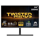 Twisted Minds TM24FHD200IPS Blaze Series 24” FHD, 200Hz, 0.5ms, HDMI 2.1, Fast IPS Gaming Monitor - Black