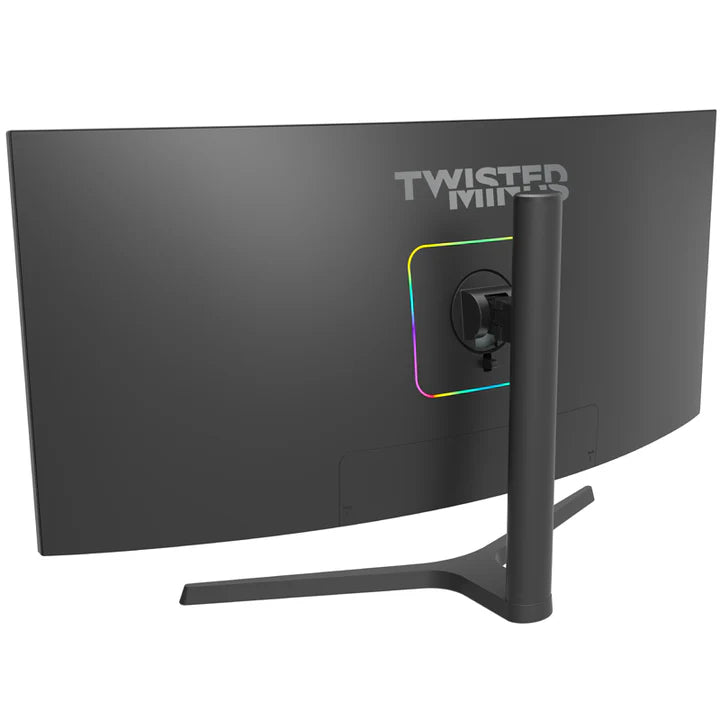 شاشة ألعاب منحنية تويستد مايندز TM34WQHD165VA مقاس 34 بوصة، WQHD VA، 165Hz، 0.5ms، HDMI 2.1 - أسود