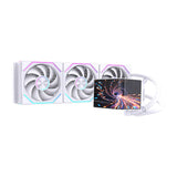 Twisted Minds ThunderFlow 360mm Liquid CPU Cooler with 6.6" Smart IPS Display - White