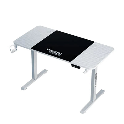 Twisted Minds Paradox Adjustable Gaming Desk (120x60) cm with Cup Shelf, Headphone Hook & Mousepad