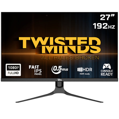 Twisted Minds Supreme Series Flat 27" FHD - 192HZ 0.5MS Fast IPS HDMI 2.1 Gaming Monitor