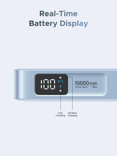 بنك طاقة لاسلكي مغناطيسي UGREEN MagFlow بسعة 10000 مللي أمبير وقوة 25 واط ومعيار Qi2