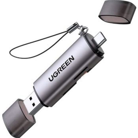 UGREEN CM185, USB-C/USB-A Card Reader - Gray
