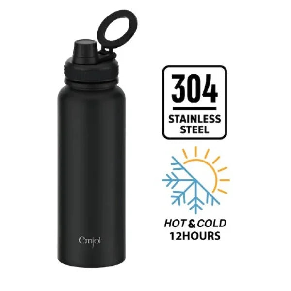Emjoi MagSafe Stainless Steel Sport Bottle - 900 ML - Black