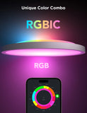 Govee 30cm RGBWW + RGBIC Smart circle Ceiling Light- H80A1