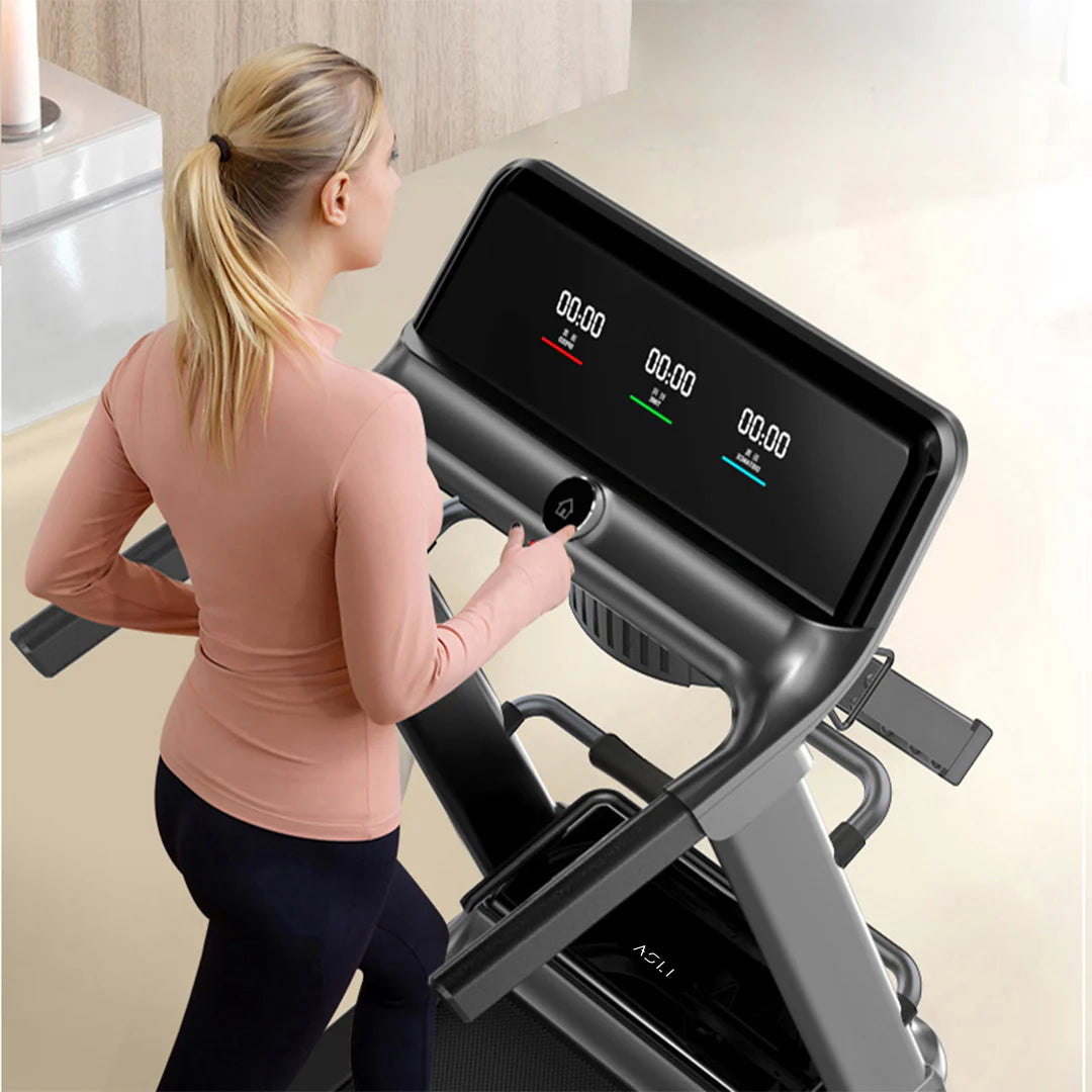 Asli Global Treadmill, 750W Rated Motor Power - Foldable Running Machine with Compact Design