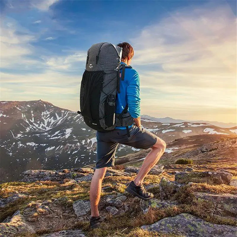 Naturehike Rock Hiking Backpack - Black (60L+5L)