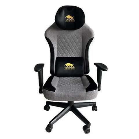 Black Bull Gaming Chair With Molded Headrest Up & Down - Fabric