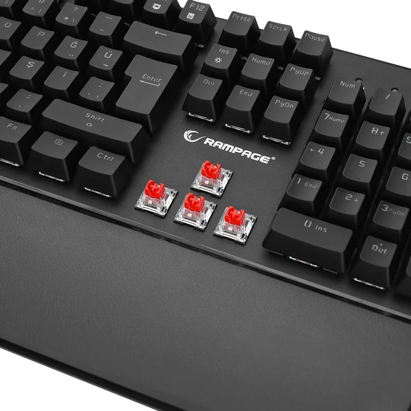Rampage UMBRA KB-R86 Full-Size Mechanical Gaming Keyboard - Black
