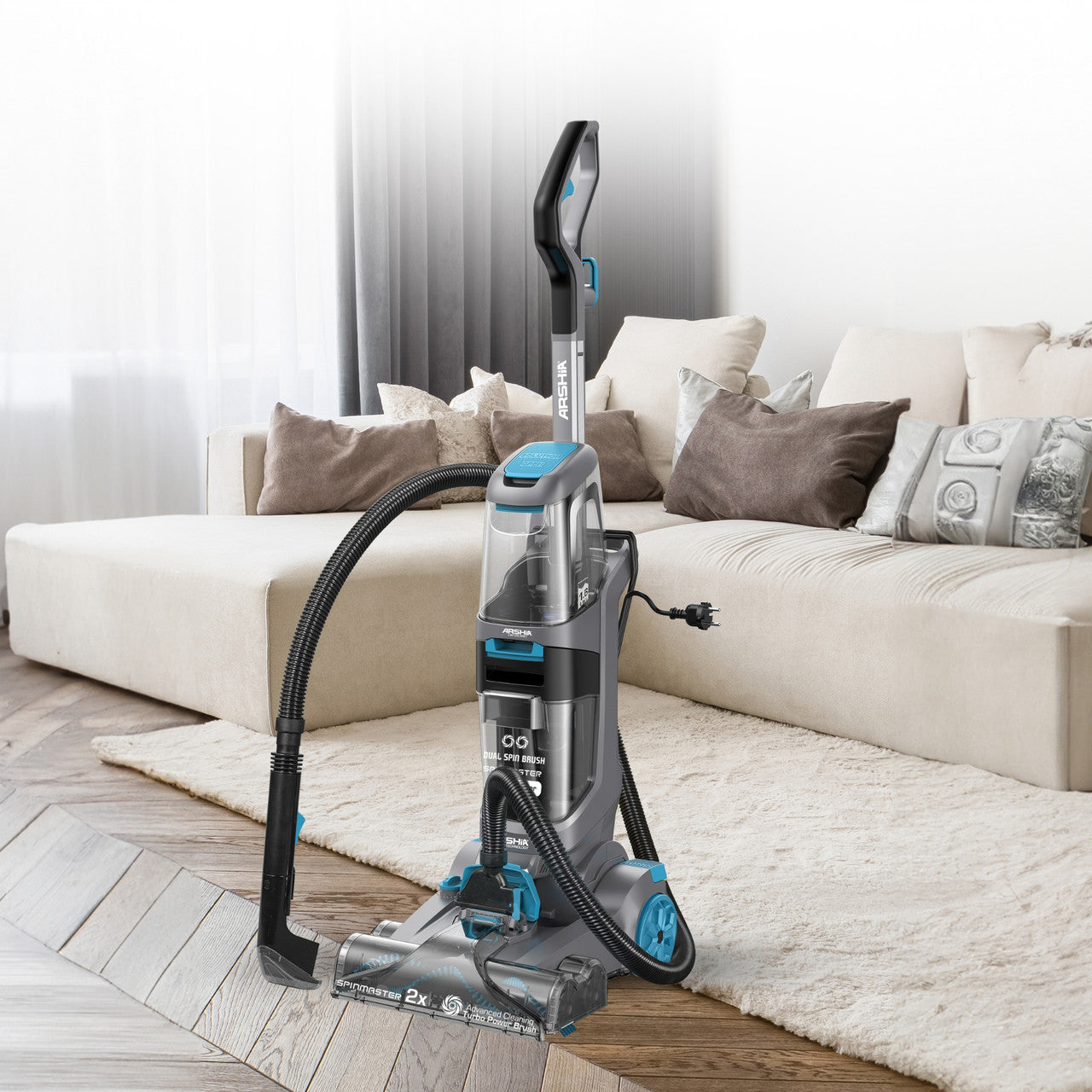 Arshia CW128-3061, Carpet Washer With Advance Scrubbing Brush