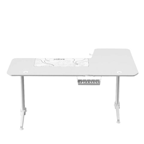 Gamax -R Gaming Table (L-Shaped) 160*100*75cm - with Mousepad Left - White ( Installation not included )