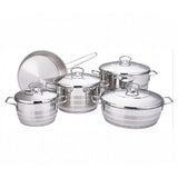 OSFE Astra Stainless Steel Cookware Set 9 Pcs Triplex Heavy Bounded Capsule Bottom