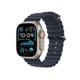 Apple Watch Ultra 2 GPS + Cellular 49mm Natural Titanium Case with Navy Ocean Band