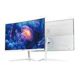 Setup Bundle:Pc Core i5-12400F,RTX 5060,16GB Sades Monitor 24",FHD,200Hz,0.5ms,HDMI 2.1,VA, Gaming Table 120*60*75cm with RGB Light with Gamax Gaming Chair Model 1-LT001L (White)