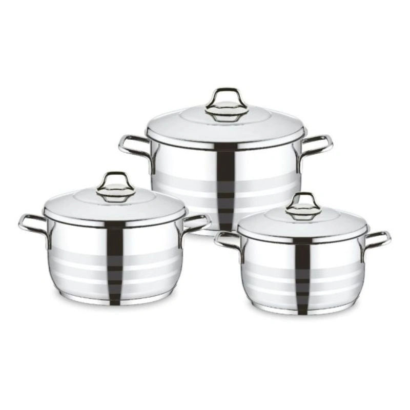 Vivaldi Stainless Steel Mega Set of 6 PCS 26-28-30 CM