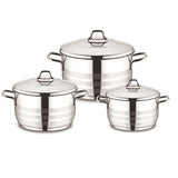 Vivaldi Stainless Steel Rose Set of 6 PCS  24-26-28 CM