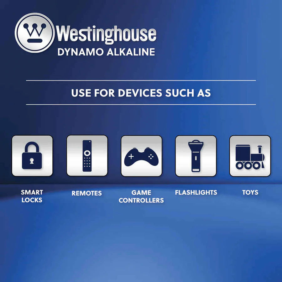 Westinghouse AAA Dynamo Alkaline 1.5V Battery - 2PCS