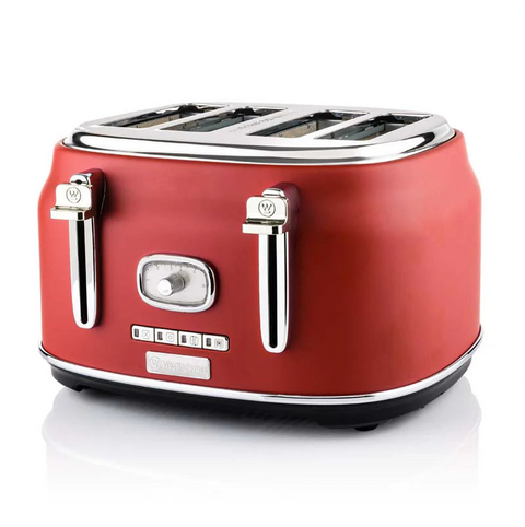 Westinghouse, Retro 4-Slice Toaster with Adjustable Browning & Reheat Function – 1750W