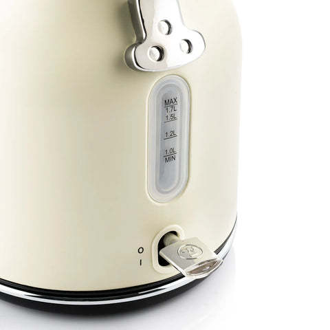 Westinghouse Retro Electric Kettle 1.7L with 360° Swivel Base & Auto Shut-Off – 2200W